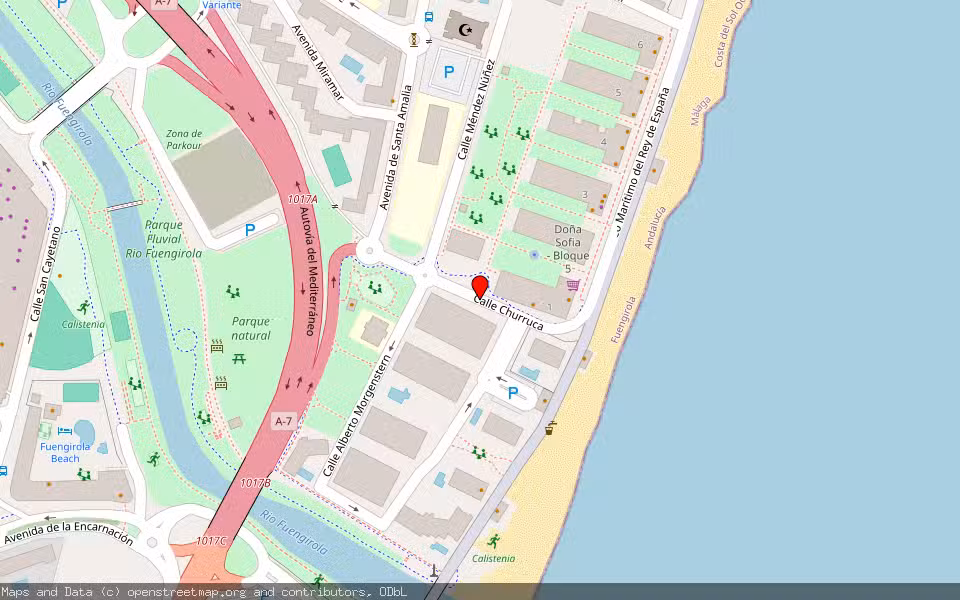 Mapa de Subasta Inmueble (Vivienda) en Fuengirola, Málaga