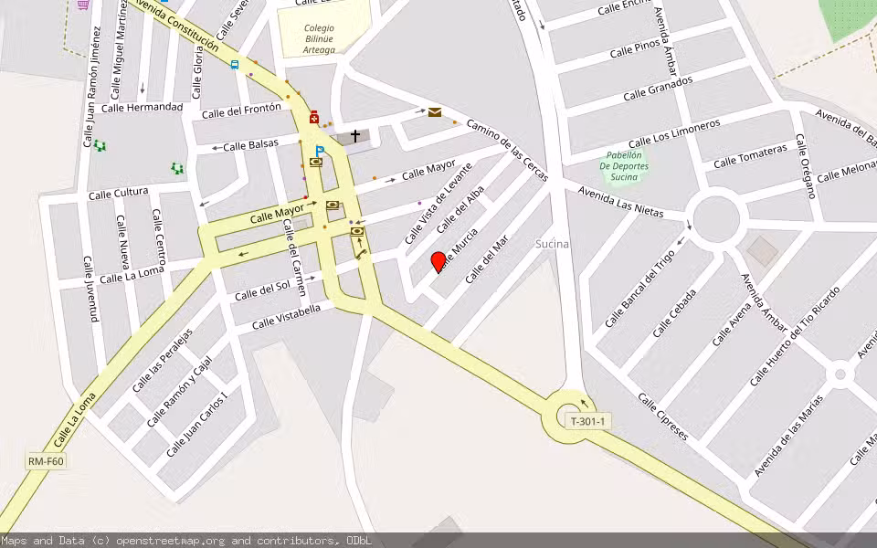 Mapa de Subasta Inmueble (Vivienda) en Murcia