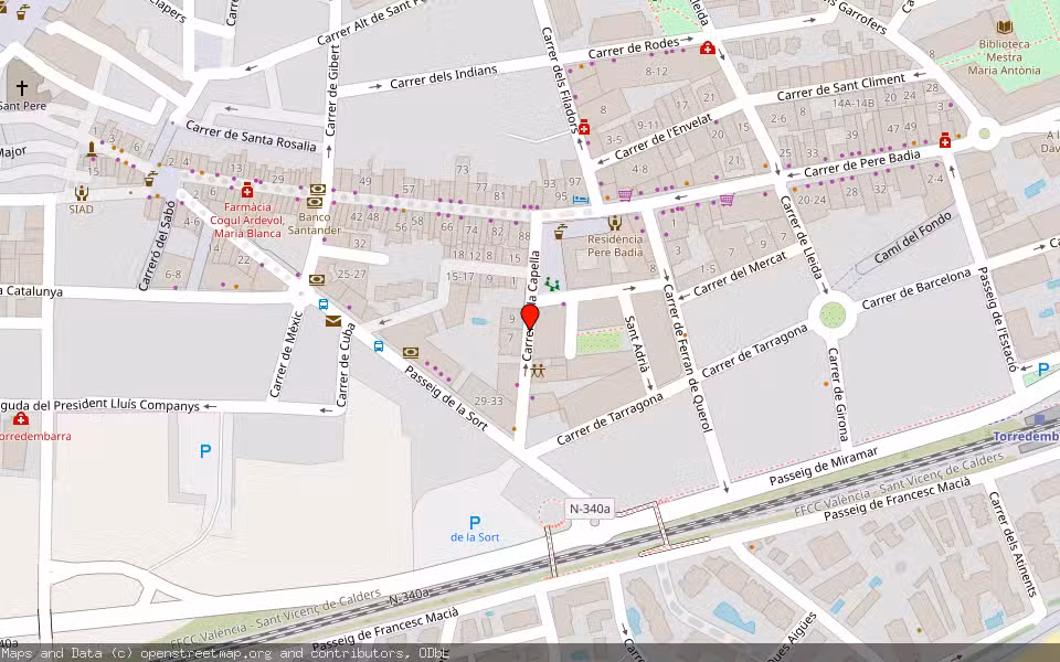 Mapa de Subasta Inmueble (Garaje) en Torredembarra, Tarragona