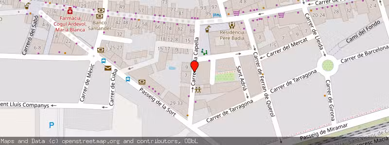 Mapa de Subasta de Inmueble (Garaje) en Torredembarra, Tarragona 