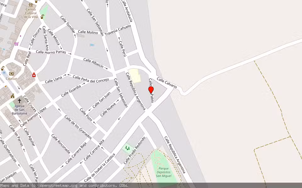 Mapa de Subasta Inmueble (Vivienda) en Torredelcampo, Jaén