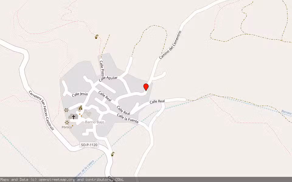 Mapa de Subasta Inmueble (Finca rústica) en San Felices, Soria