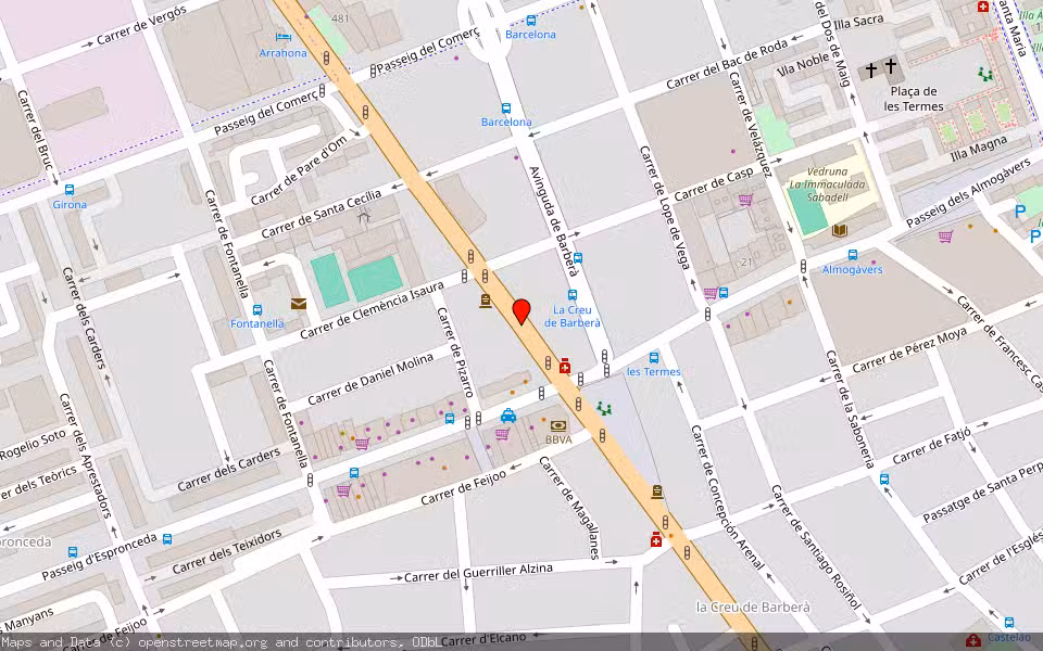 Mapa de Subasta Inmueble (Vivienda) en Sabadell, Barcelona