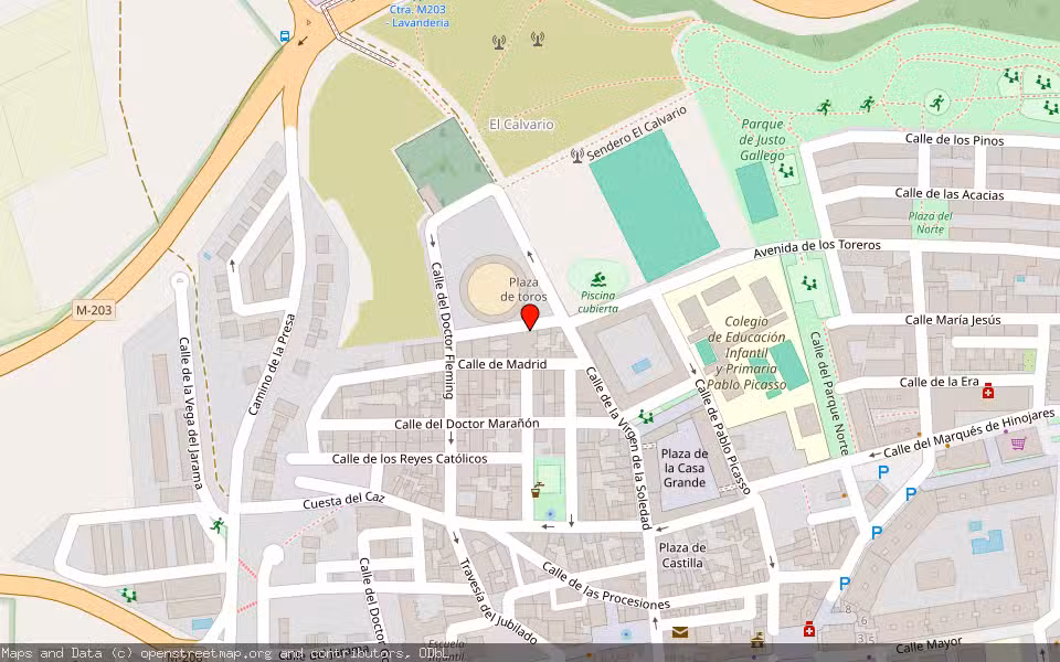 Mapa de Subasta Inmueble (Garaje) en Mejorada Del Campo, Madrid