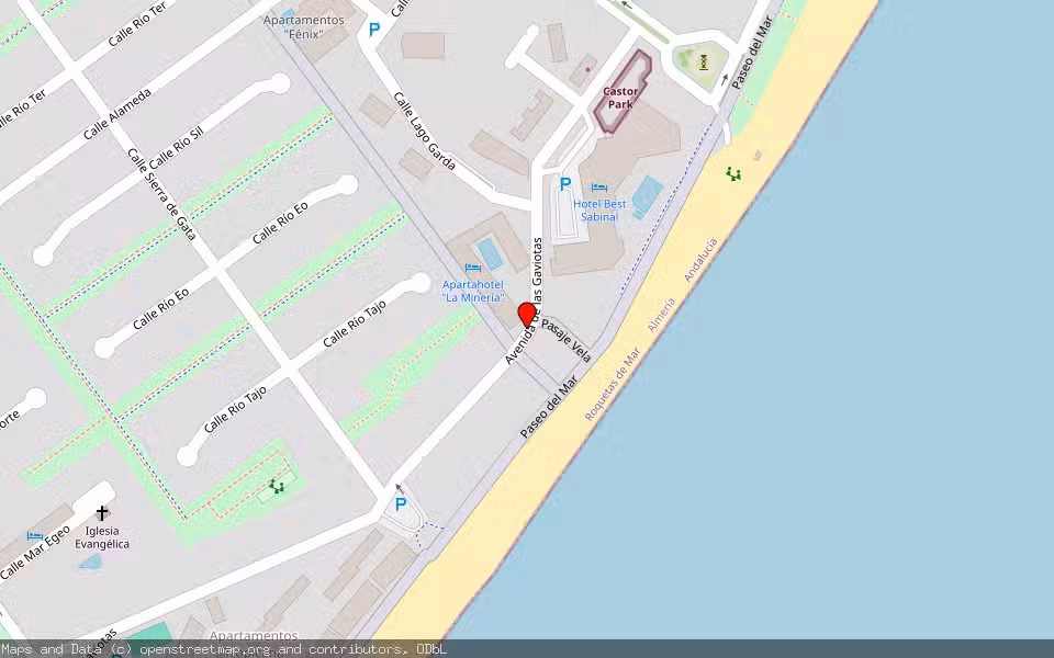 Mapa de Subasta Inmueble (Vivienda) en Roquetas De Mar, Almería