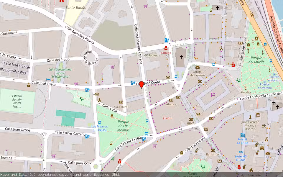 Mapa de Subasta Inmueble (Local comercial) en Aviles, Asturias