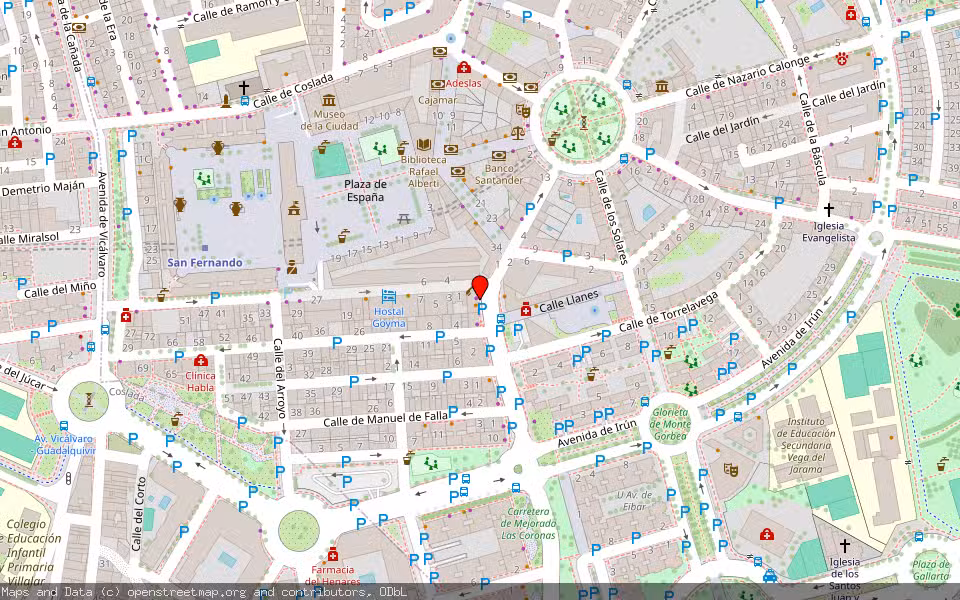 Mapa de Subasta Inmueble (Vivienda) en Mejorada Del Campo, Madrid