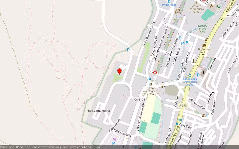 Mapa de Subasta Inmueble (Local comercial) en Ubrique, Cádiz