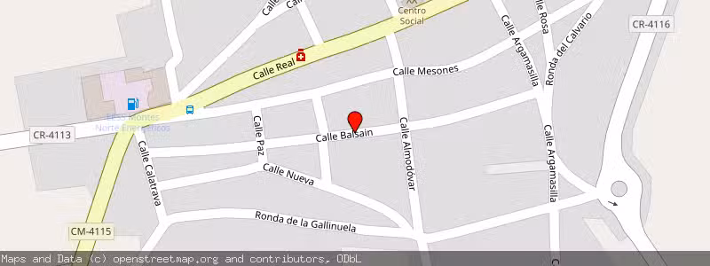 Mapa de Subasta de Inmueble (Vivienda) en Villamayor De Calatrava, Ciudad Real 