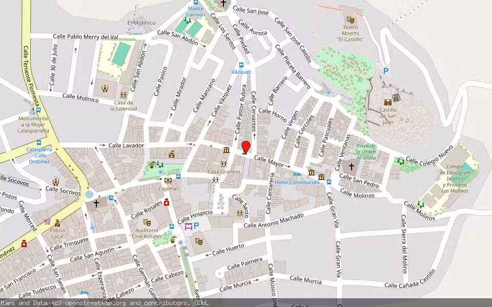 Mapa de Subasta Inmueble (Local comercial) en Calasparra, Murcia