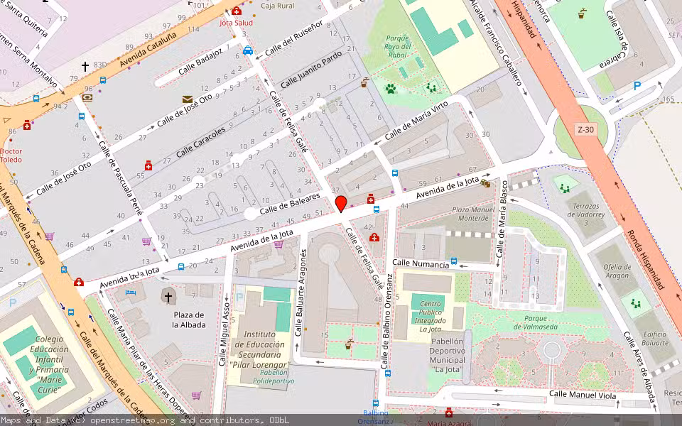 Mapa de Subasta Inmueble (Vivienda) en Zaragoza