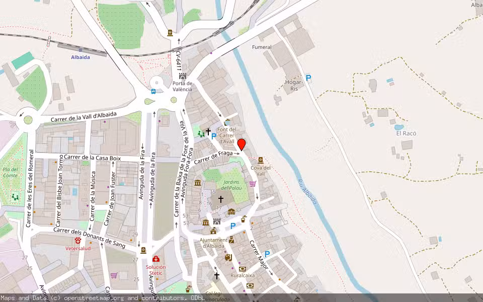 Mapa de Subasta Inmueble (Vivienda) en Albaida, Valencia/València