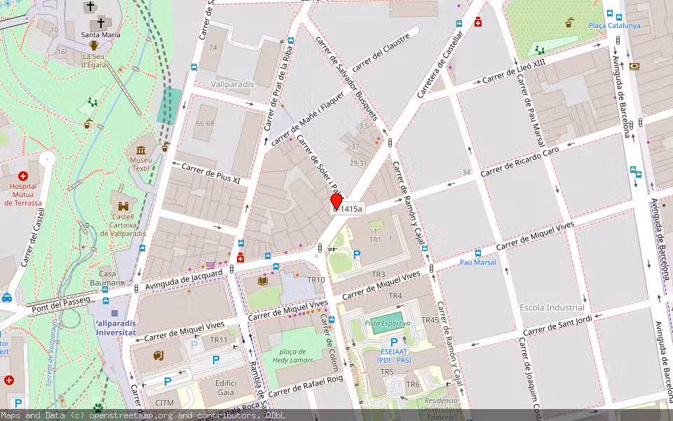 Mapa de Subasta Inmueble (Vivienda) en Terrassa, Barcelona