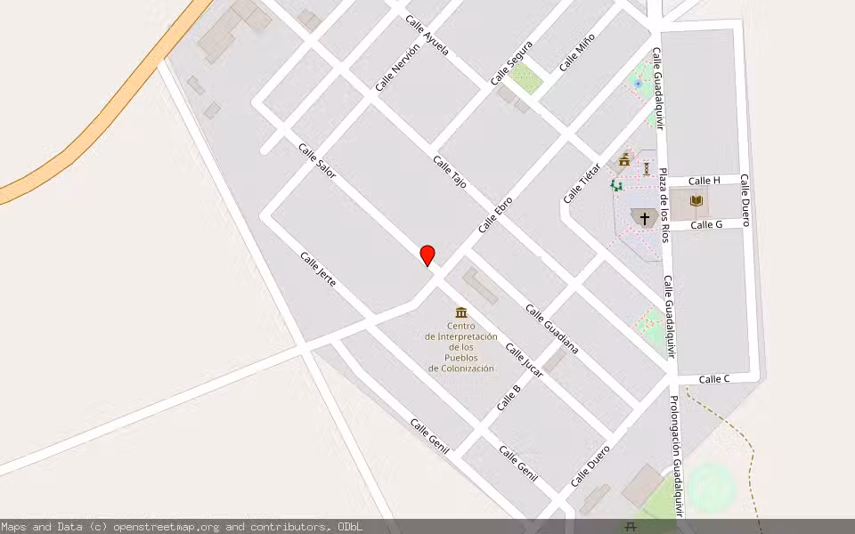 Mapa de Subasta Inmueble (Vivienda) en Alagon Del Rio, Cáceres