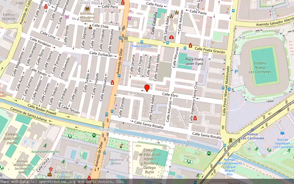 Mapa de Subasta Inmueble (Vivienda) en Granada