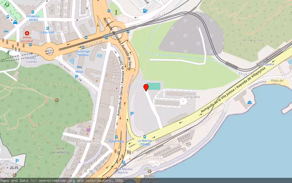 Mapa de Subasta Inmueble (Vivienda) en Alacant-alicante, Alicante/Alacant