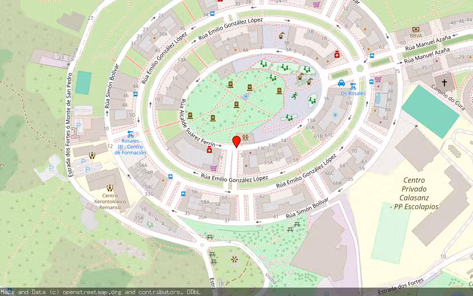 Mapa de Subasta Inmueble (Vivienda) en A Coruña