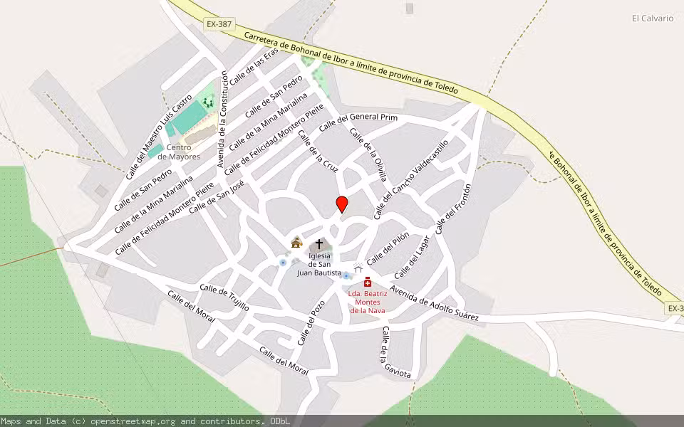 Mapa de Subasta Inmueble (Finca rústica) en Peraleda De San Roman, Cáceres