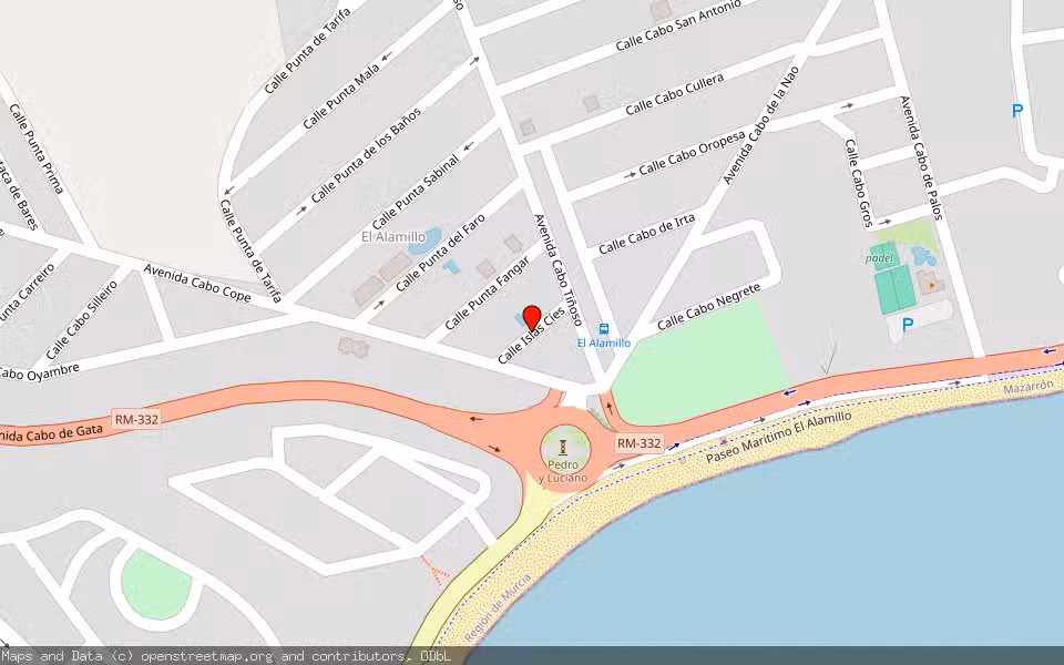 Mapa de Subasta Inmueble (Local comercial) en Mazarrón, Murcia