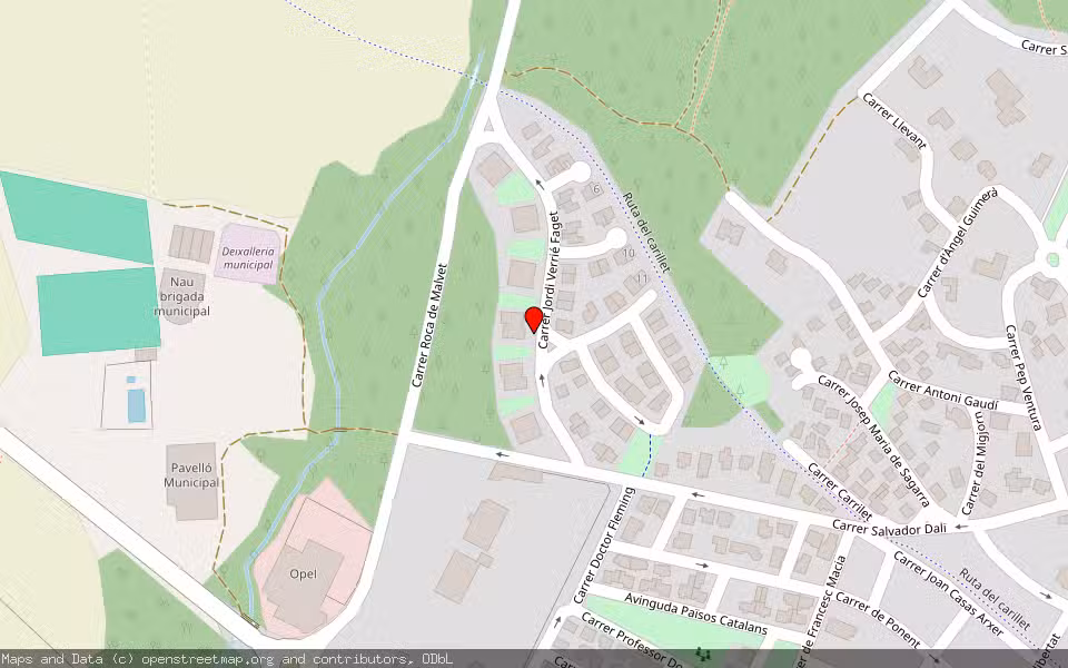 Mapa de Subasta Inmueble (Vivienda) en Santa Cristina D'aro, Girona