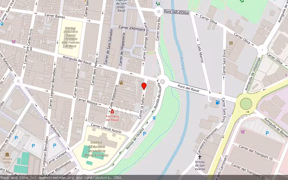 Mapa de Subasta Inmueble (Vivienda) en Gandia, Valencia/València