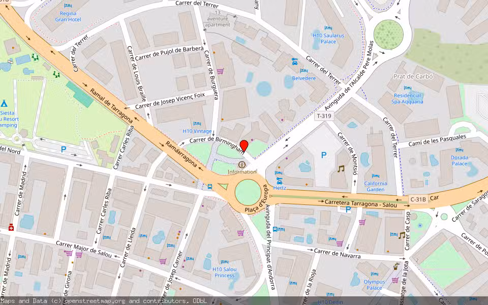 Mapa de Subasta Inmueble (Trastero) en Salou, Tarragona