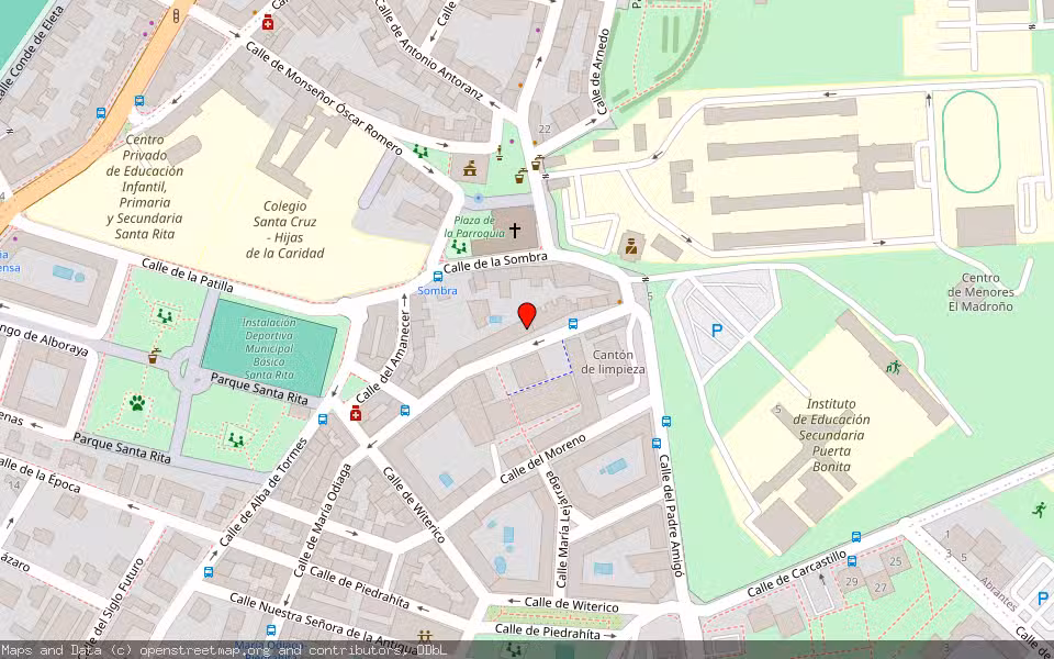 Mapa de Subasta Inmueble (Garaje) en Madrid