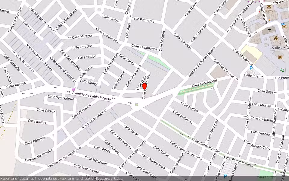 Mapa de Subasta Inmueble (Vivienda) en Roquetas De Mar, Almería