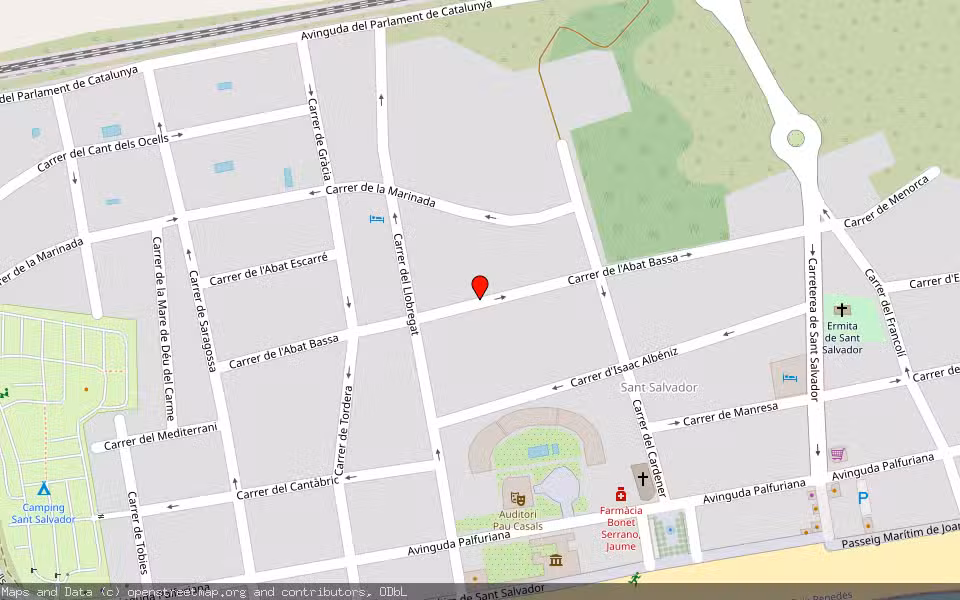 Mapa de Subasta Inmueble (Vivienda) en El Vendrell, Tarragona