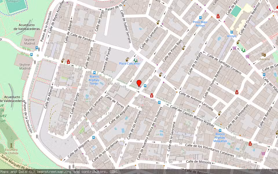Mapa de Subasta Inmueble (Local comercial) en Madrid