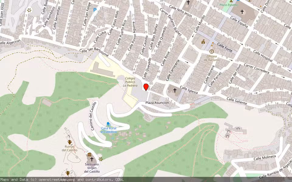 Mapa de Subasta Inmueble (Vivienda) en Yecla, Murcia