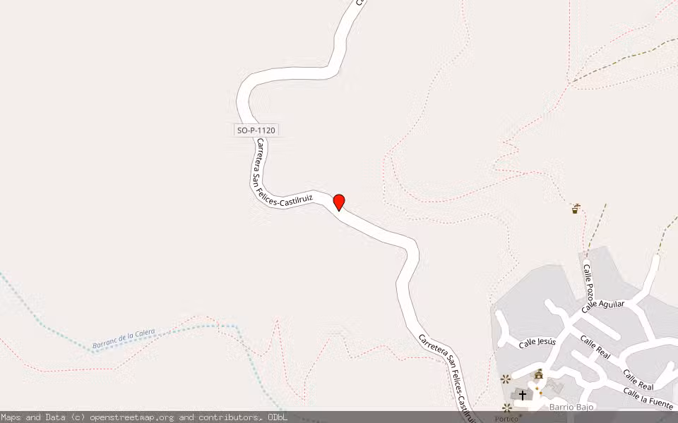 Mapa de Subasta Inmueble (Finca rústica) en San Felices, Soria