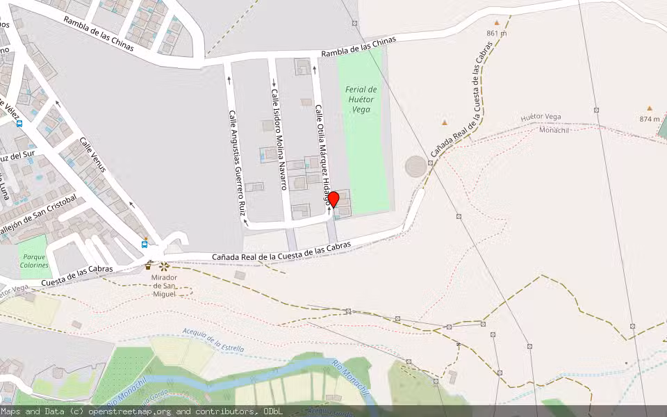 Mapa de Subasta Inmueble (Otros) en Huetor Vega, Granada