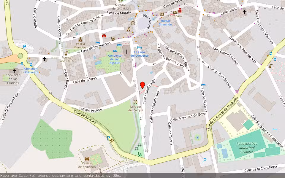 Mapa de Subasta Inmueble (Local comercial) en Chinchon, Madrid