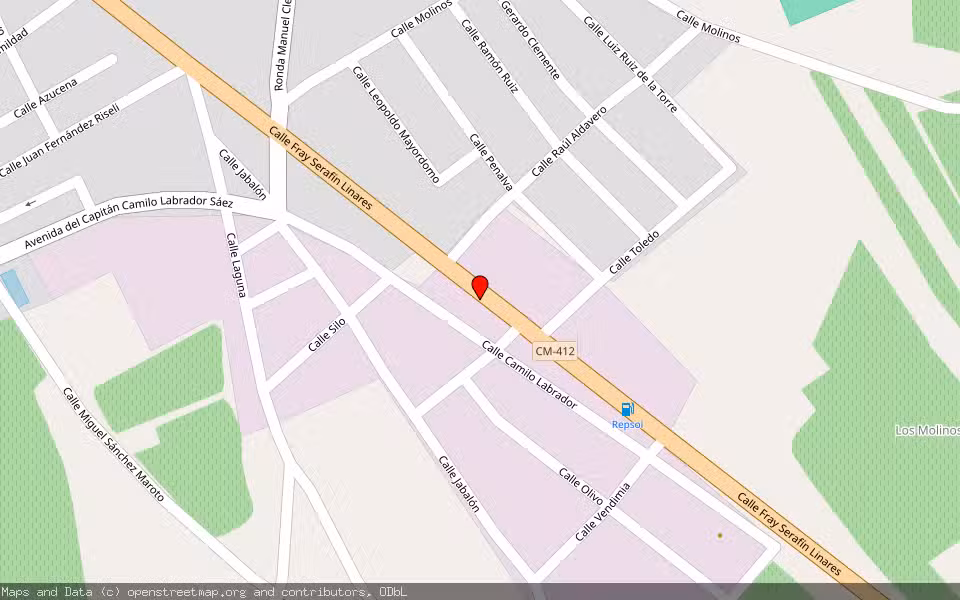 Mapa de Subasta Inmueble (Vivienda) en Moral De Calatrava, Ciudad Real