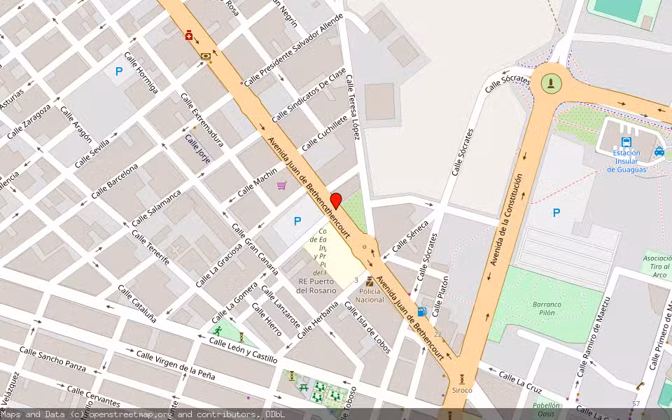 Mapa de Subasta Inmueble (Otros) en Puerto Rosario, Las Palmas