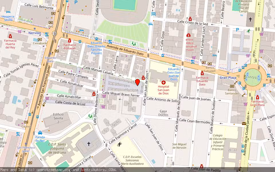 Mapa de Subasta Inmueble (Vivienda) en Sevilla