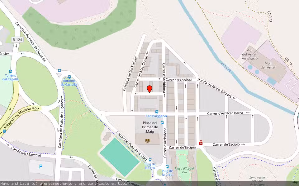 Mapa de Subasta Inmueble (Vivienda) en Sabadell, Barcelona