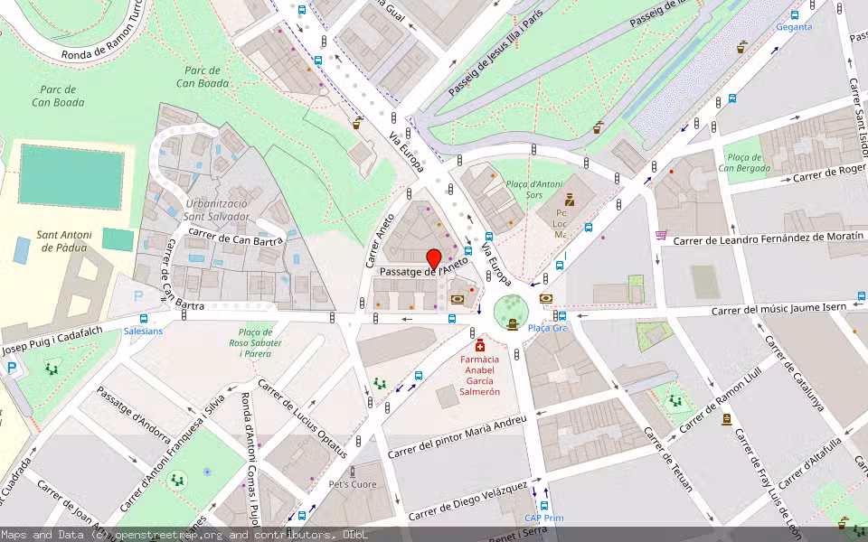 Mapa de Subasta Inmueble (Vivienda) en Mataró, Barcelona