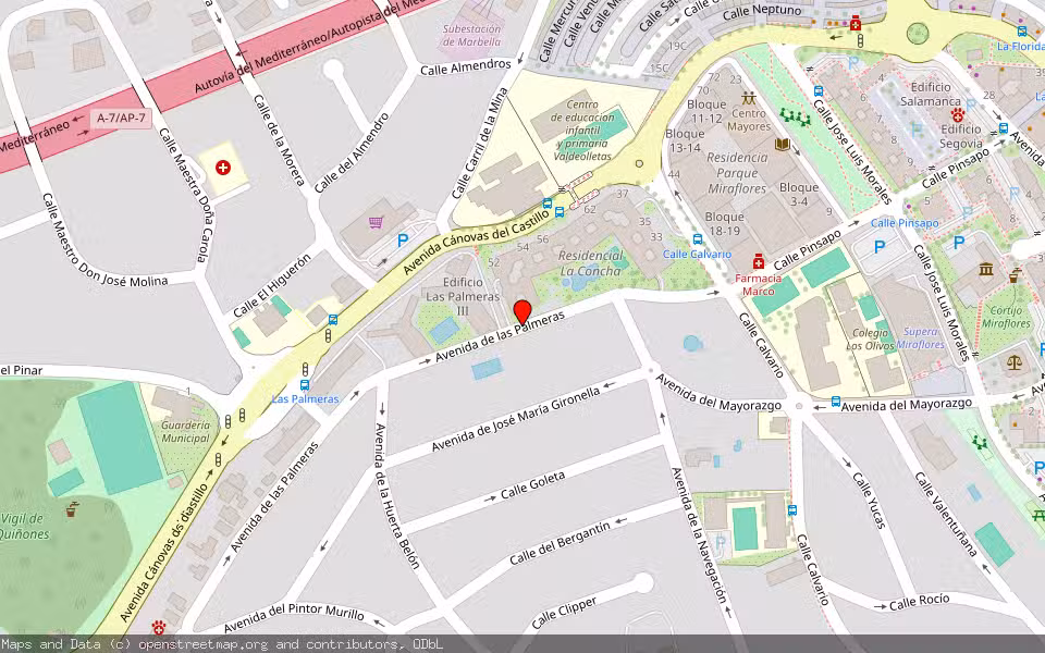 Mapa de Subasta Inmueble (Vivienda) en Marbella, Málaga
