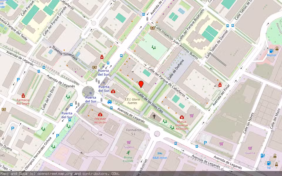 Mapa de Subasta Inmueble (Vivienda) en Alcorcon, Madrid