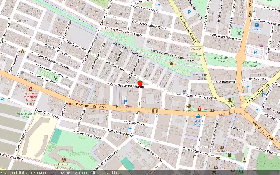 Mapa de Subasta Inmueble (Vivienda) en Torre Pacheco, Murcia