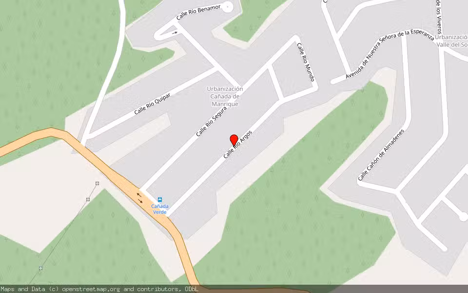 Mapa de Subasta Inmueble (Vivienda) en Calasparra, Murcia