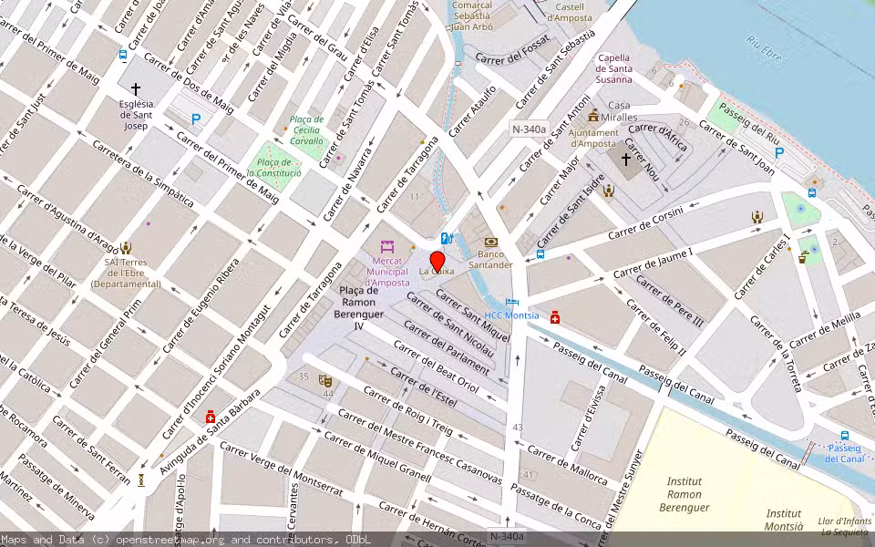 Mapa de Subasta Inmueble (Vivienda) en Amposta, Tarragona