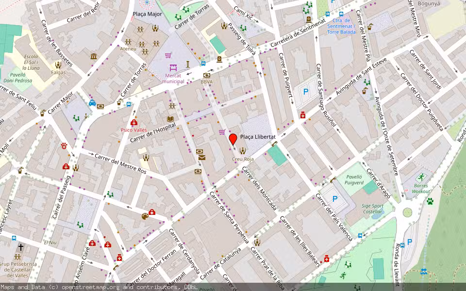 Mapa de Subasta Inmueble (Trastero) en Castellar Del Valles, Barcelona