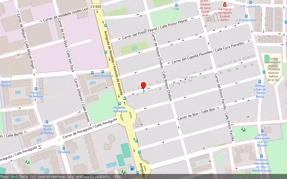 Mapa de Subasta Inmueble (Vivienda) en Alicante, Alicante/Alacant