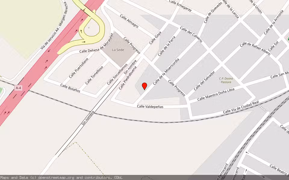 Mapa de Subasta Inmueble (Vivienda) en Manzanares, Ciudad Real