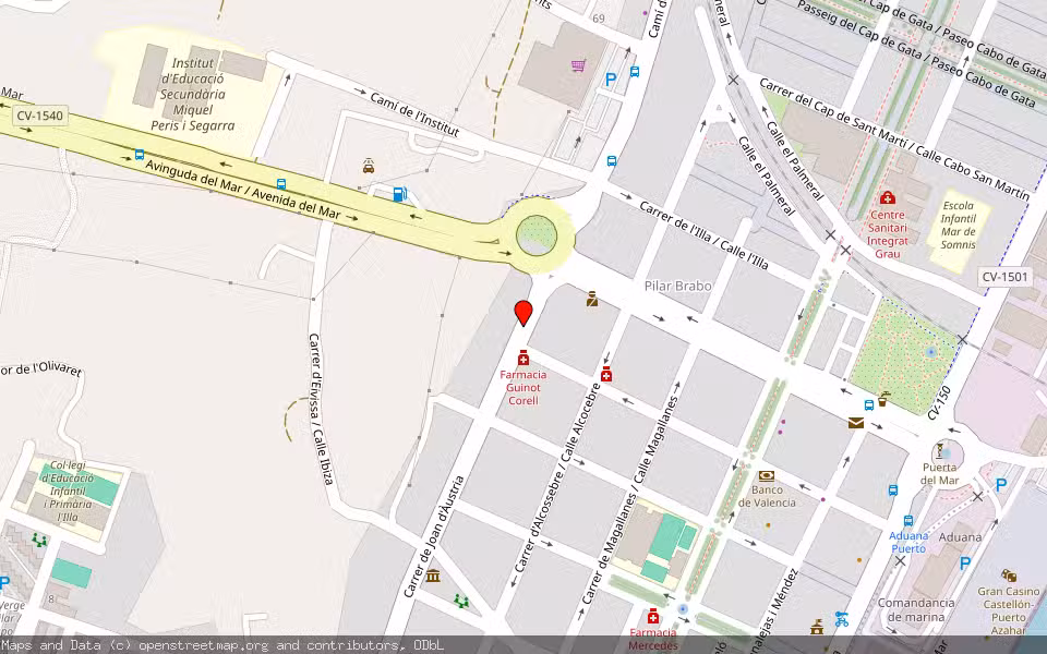 Mapa de Subasta Inmueble (Vivienda) en Castellon, Castellón/Castelló
