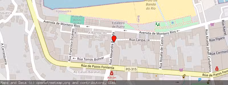 Mapa de Subasta de Inmueble (Vivienda) en Bueu, Pontevedra 