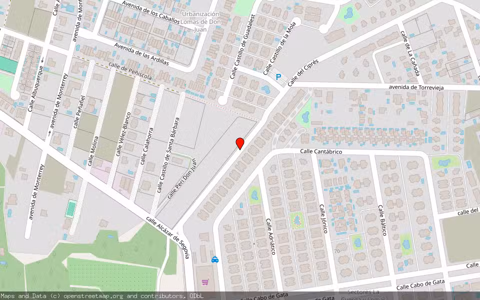 Mapa de Subasta Inmueble (Solar) en Orihuela, Alicante/Alacant